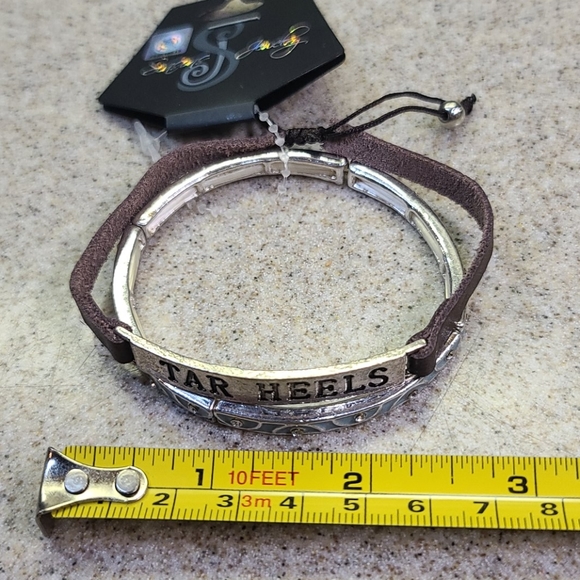 TAR HEELS 2 Bracelets. 1 BLUE / 1 Leather - Picture 8 of 8